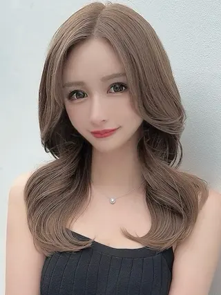 セミロング カラー ヘアサロンelyts 表参道店のヘアスタイル