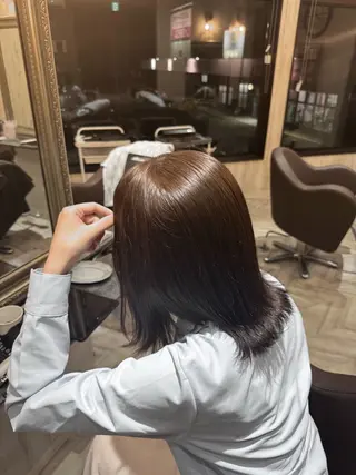 ミディアム カラー 🫧透明感カラー/ 髙野めぐ🫧のヘアスタイル