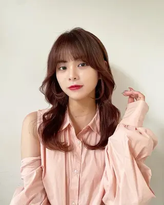 ミディアム カラー ❤️ショートカット ・顔周りカット❤️のヘアスタイル