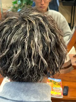 ショート カラー パーマ メンズ おしゃれ泥棒 石原メンズ特化美容師のヘアスタイル