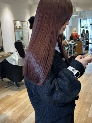 ロング カラー じゅわっと暖色カラー 🍊Moemiのヘアスタイル