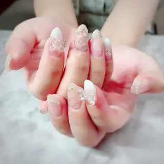 ネイル マジョリカ ブルーのネイルデザイン