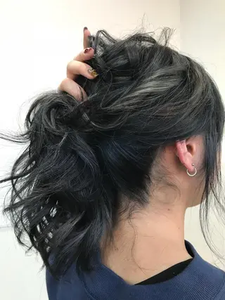 ロング カラー 関口 友行のヘアスタイル