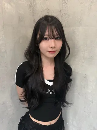 セミロング LAVEL 渋谷 髪質改善 レイヤーカット所属・💖艶髪/韓国ヘア 💖asukaのヘアスタイル