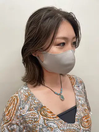 ミディアム コスメパーマ 佐藤　諒のヘアスタイル
