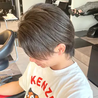 ミディアム パーマ メンズ メンズヘア特化 崎田 成人のヘアスタイル