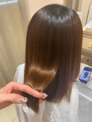 ミディアム カラー 村橋 葵緒のヘアスタイル