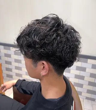 パーマ メンズ 鈴木弥月/大人ボブ× 透明感カラーのヘアスタイル