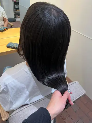 セミロング マンツーマン 縮毛矯正/マユコのヘアスタイル
