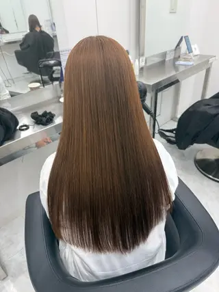 ロング カラー 中韓レイヤー/ ブラウン🤎はやとのヘアスタイル