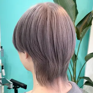 ショート カラー メンズ ボブ/艶カラー/ 暖色/Natsukiのヘアスタイル