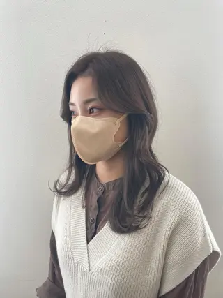 ミディアム カラー 髪質改善特化 🫧松野力也のヘアスタイル