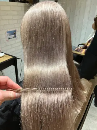 セミロング 菊地 聖のヘアスタイル