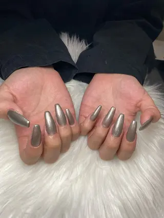 ロング Salon attrait 谷のネイルデザイン