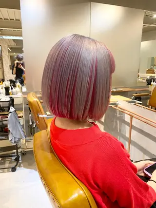 ショート カラー ハイトーン×似合わせ 🌱中川慎之介のヘアスタイル