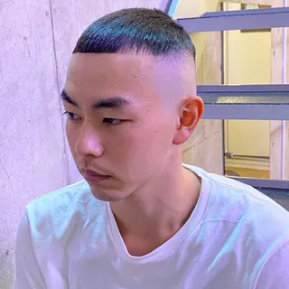 ショート パーマ メンズ 中元 淳のヘアスタイル