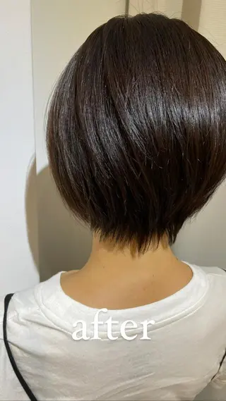 ショート カラー eins.hair所属・過去一の柔髪ヘア 🌿einshairのヘアスタイル