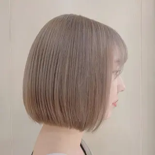 ショート カラー Blue 髪質改善 💎松藤 莉奈のヘアスタイル