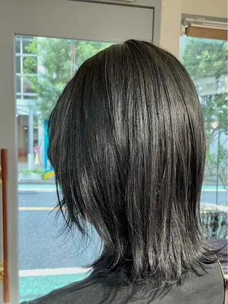 ミディアム カラー パーマ 海外レイヤー 🇺🇸/ヒナコのヘアスタイル