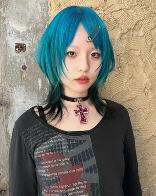 ミディアム カラー haco＋所属・圧倒的デザイン力 店長🎨RENAのヘアスタイル