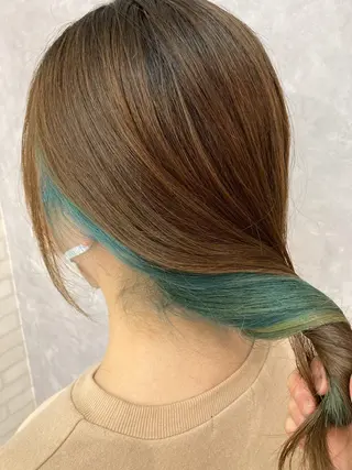 セミロング カラー 五月女 隼人のヘアスタイル