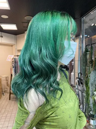 セミロング カラー メンズ/艶髪/カラー サクラ🌸のヘアスタイル