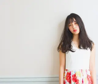 ロング カラー パーマ リノヘアーデザイン所属・鈴木 麻希のヘアスタイル