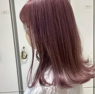 セミロング 🌈暖色カラー LOHASせいな🌈のヘアスタイル