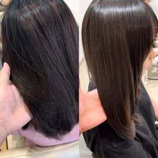 セミロング パーマ ミタニ/髪質改善 /レイヤーカットのヘアスタイル