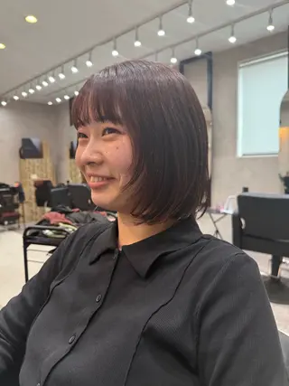 ミディアム 森本峻介 ボブ/透明感カラーのヘアスタイル