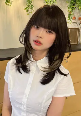 セミロング カラー モテるブラウンカラー の達人Tomoyaのヘアスタイル