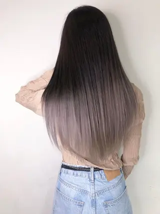 ロング カラー ヘアアレンジ 【公式】amble luxe池袋東口🩷のヘアスタイル