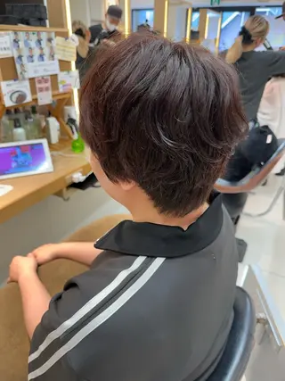 ショート パーマ パーマ/ハイトーン /吉田眞のヘアスタイル