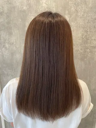 セミロング カラー 白髪ぼかしデザイン ハイライト/宮本純登のヘアスタイル