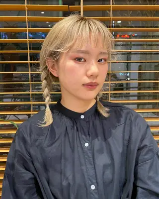 セミロング カラー ヘアアレンジ パーマ指名No1 /namiのヘアスタイル