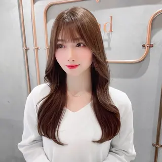 ミディアム カラー レイヤー/韓国ヘア 縮毛矯正🫧鈴木颯のヘアスタイル
