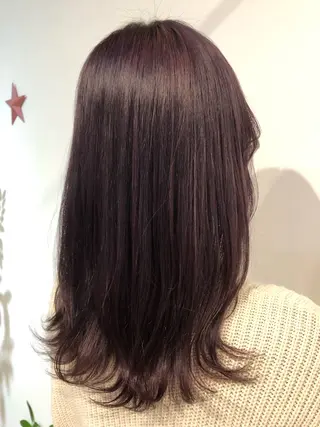 ロング カラー 青野 文香のヘアスタイル