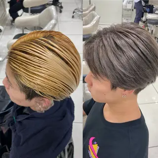 カラー メンズ 池田 賢太のヘアスタイル