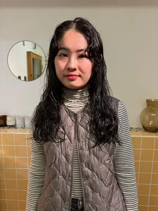 ロング パーマ sakura🌸 レイヤー/韓国ヘアのヘアスタイル