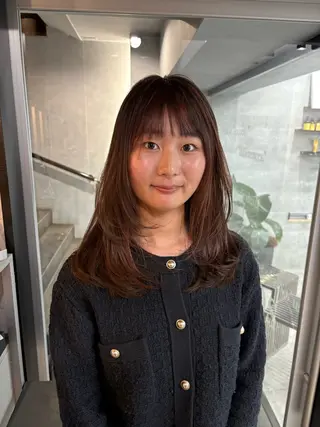 ミディアム riho 🥣🤍のヘアスタイル