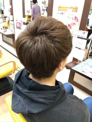 ショート カラー メンズ 菊地　智 【LAZO】千歳船橋のヘアスタイル