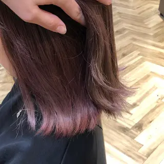 ミディアム 艶カラー/韓国顔周り 🎀mamiのヘアスタイル