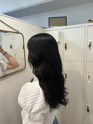 ロング カラー H 梅田所属・藤本 泰 /レイヤー カットモデル様募集中のヘアスタイル