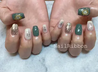 ネイル ネイルリボン 石田のネイルデザイン
