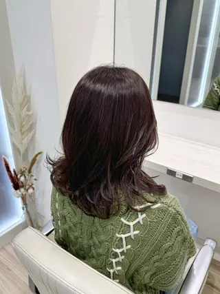 ミディアム カラー 成田 悠里【鶴見 BONECCA】のヘアスタイル