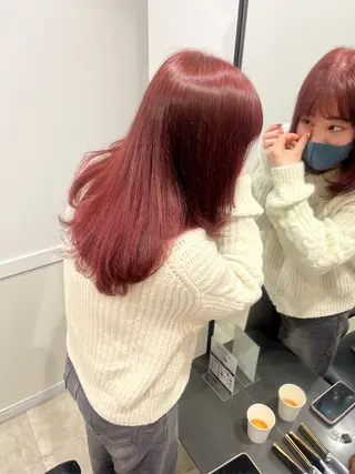 セミロング カラー Go   Today シェアサロン　横浜店所属・【ただの天才 🎨】のヘアスタイル