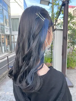 ロング カラー ヘアアレンジ 💕ブリーチ/ヘアメ 🎀YUUKAのヘアスタイル