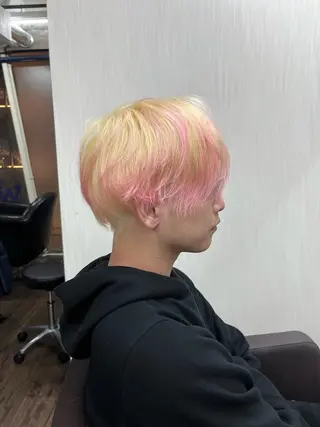 ショート カラー メンズ WEG所属・韓国レイヤー/艶髪 WATSUKIのヘアスタイル