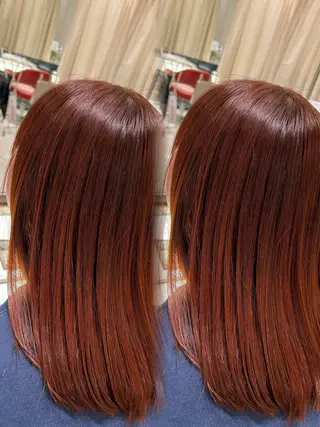 セミロング カラー ウノプリール茶屋町店所属・Hotaru/梅田 /茶屋町のヘアスタイル