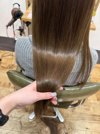 ロング カラー ｱｵﾇﾏﾐﾕ☁️ /ボブ/ハイトーン/のヘアスタイル